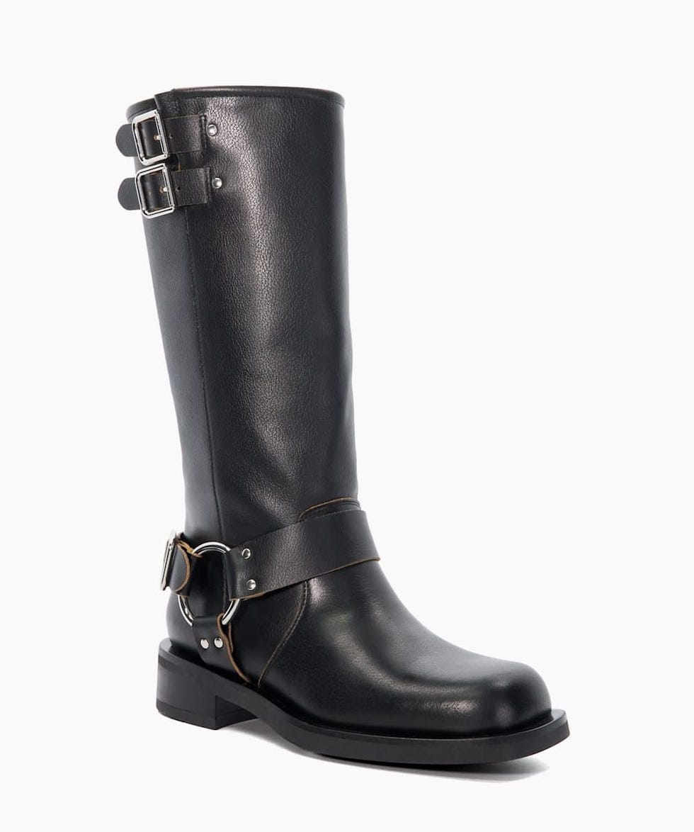 Totoe Buckle Detail Leather Knee-High Boots