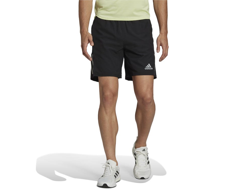adidas Own The Run Shorts, Pantaloncini Uomo, Black/Reflective Silver, S 7 inch