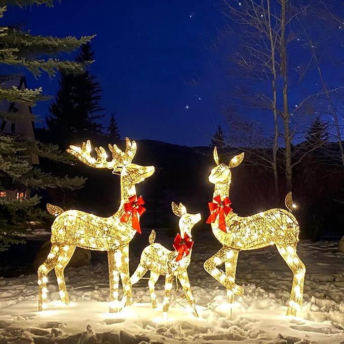 Christmas Deer Yard Decoration