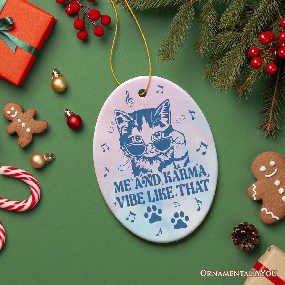 "Karma" Quote Ornament