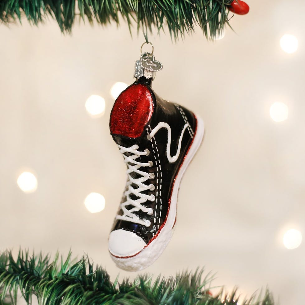 High-Top Sneaker Glass Blown Ornament