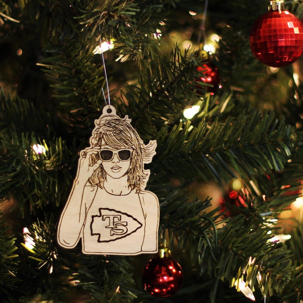 Taylor Swift x Kansas City Chiefs Ornament