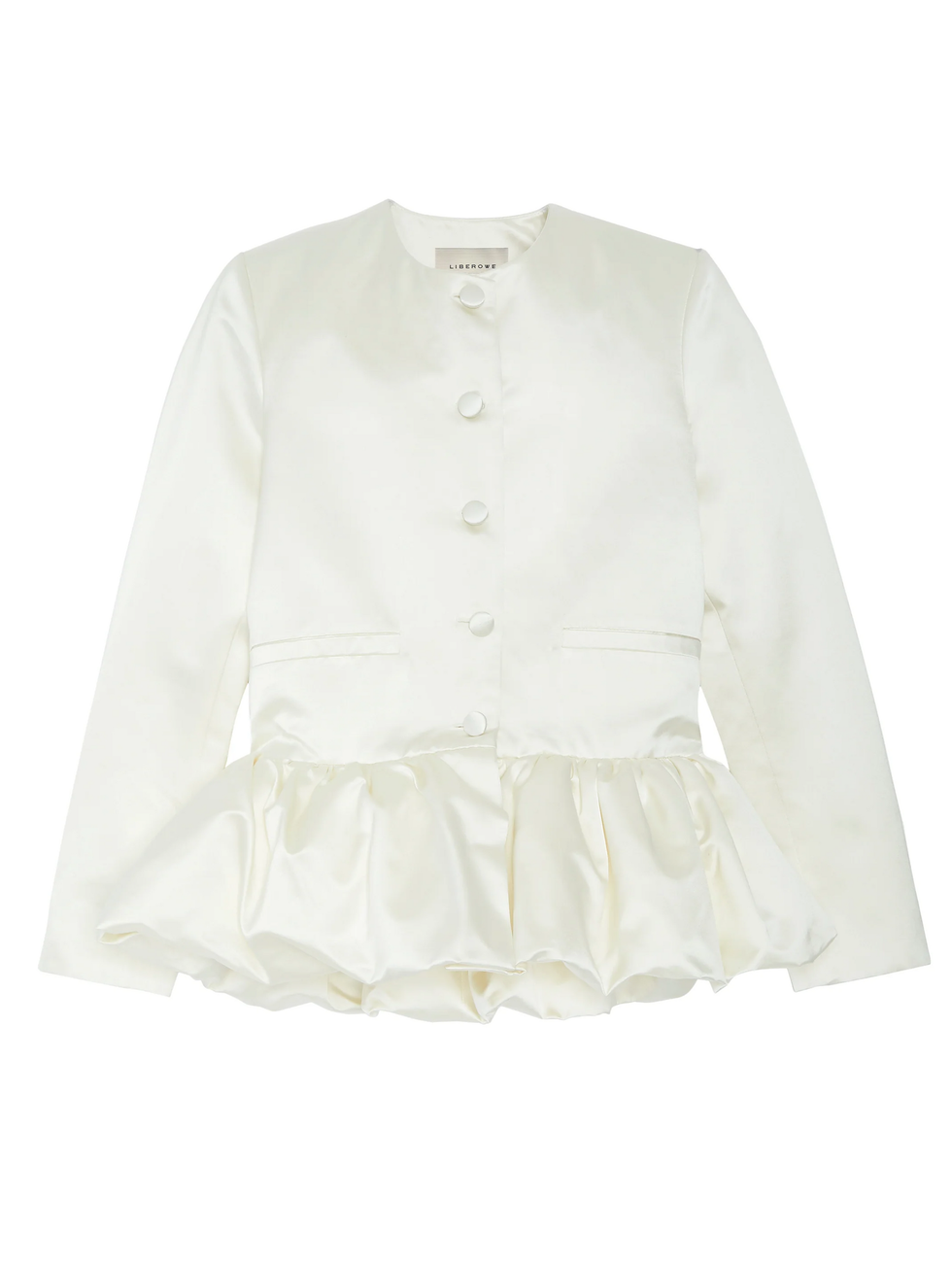 Ivory Peplum Jacket