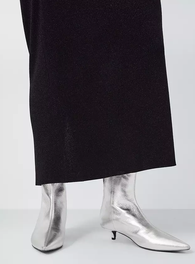 ANYDAY Ocean Leather Kitten Heel Formal Ankle Boots