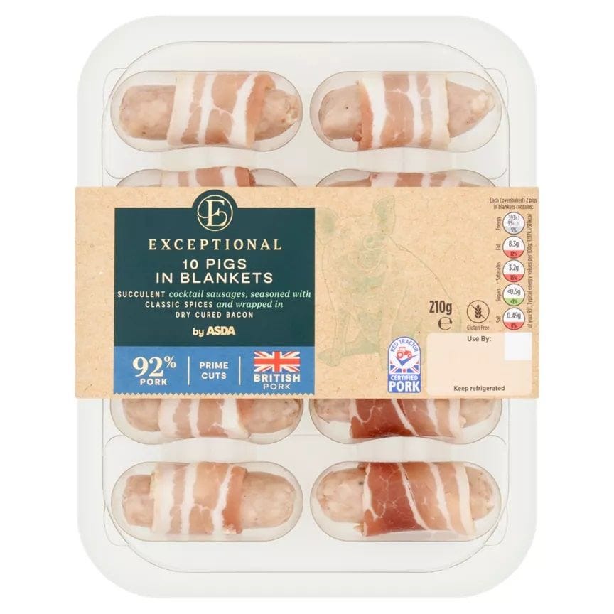 Exceptional by ASDA British Pigs in Blankets 210g