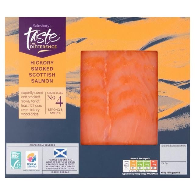 Taste the Difference Hickory Smoked Salmon 100g