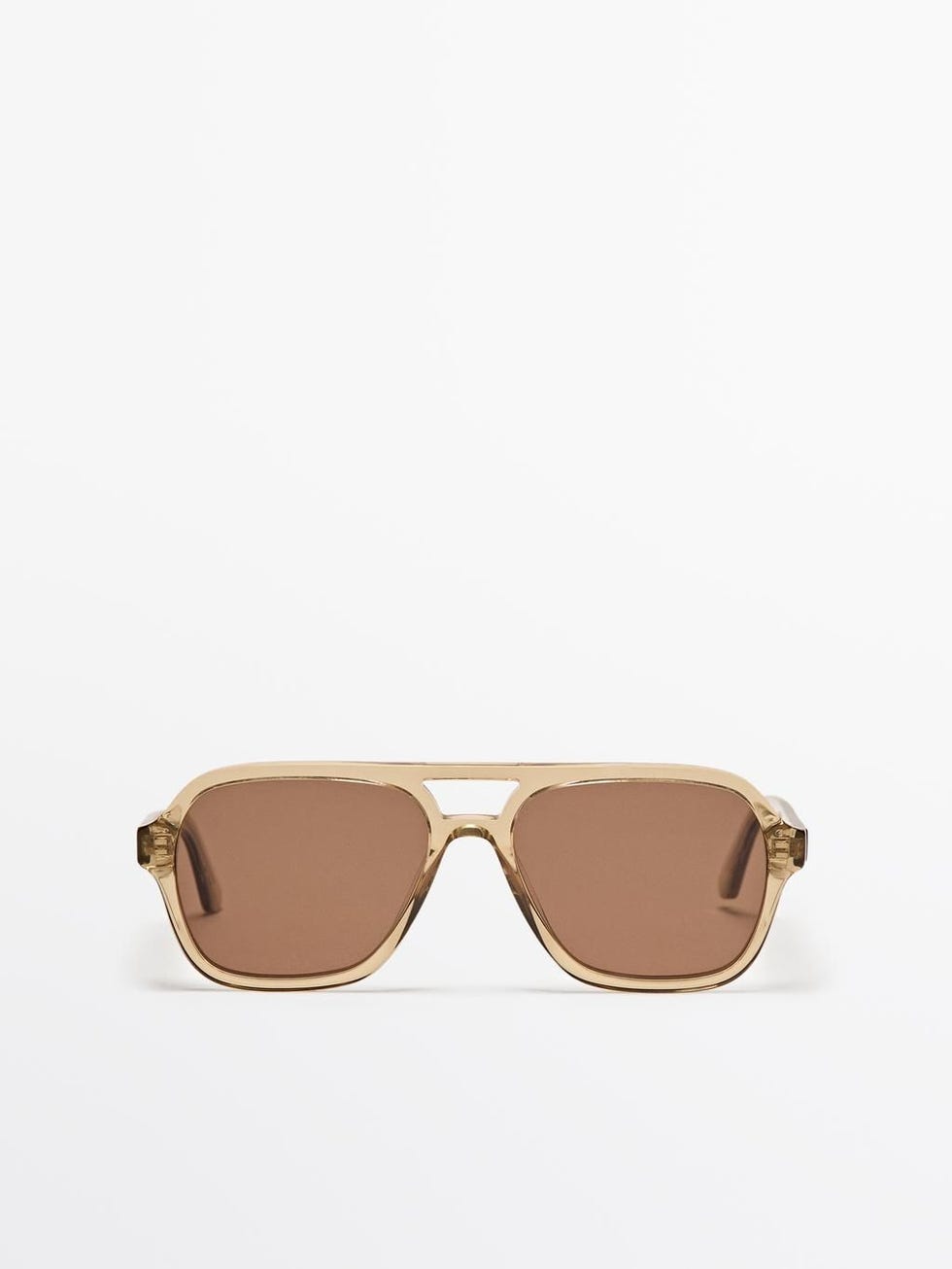 Translucent aviator sunglasses