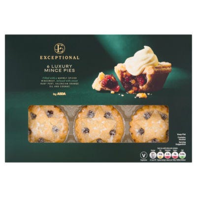 Exceptional by ASDA Luxury Mince Pies 6pk
