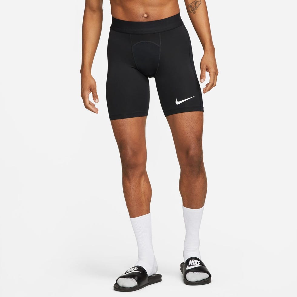 M Nk DF Strike NP Short, Pantaloncini Uomo, Black/White, S