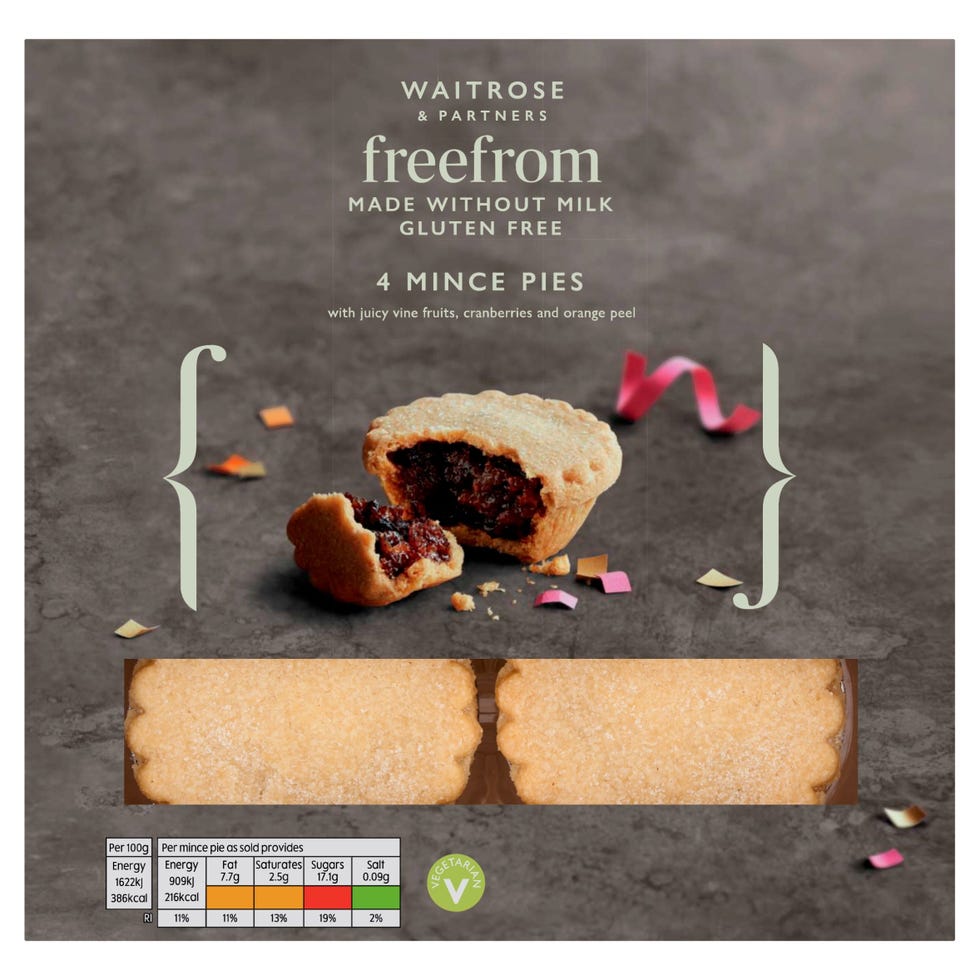Waitrose Free From Milk & Gluten Free Mince Pies 4pk