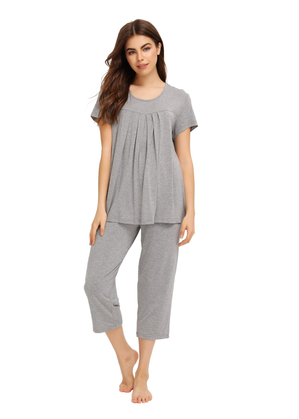 Viscose Capri Pant Pajama Set