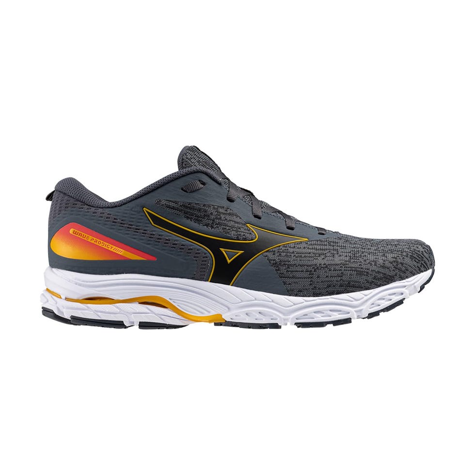 Mizuno Wave Prodigy 5, Scarpa Running Uomo (Turbulence/Citrus/Cayenne, Sistema Taglie Calzature EU, Adulto, Numero, Media, 43)