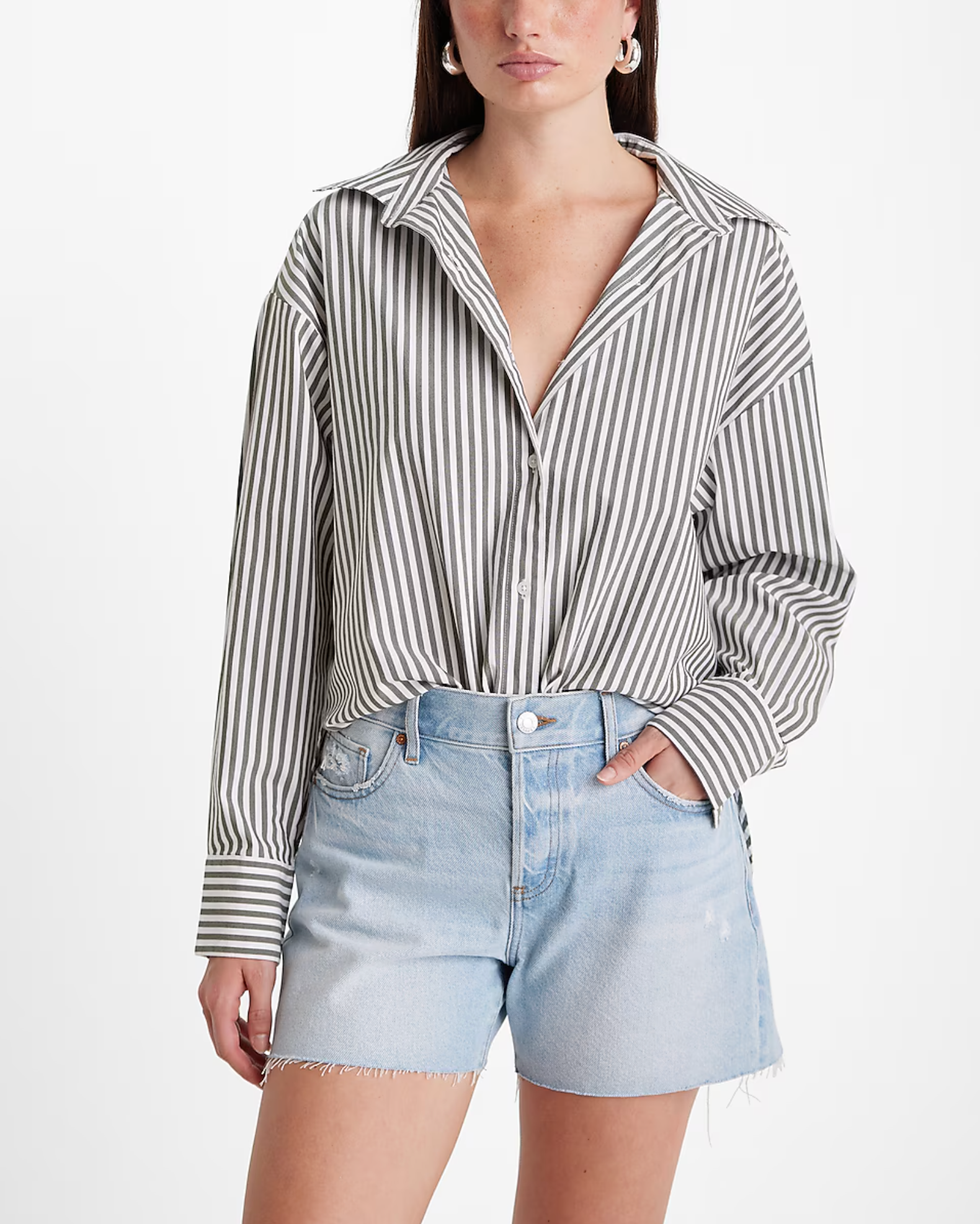 Striped Boyfriend Portofino Shirt