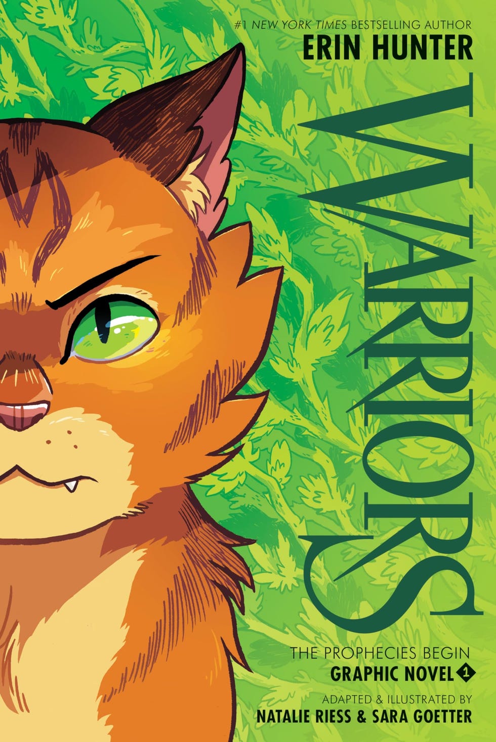 Warriors Graphic Novel: The Prophecies Begin by Erin Hunter, illustrated by Natalie Riess and Sara Goetter 