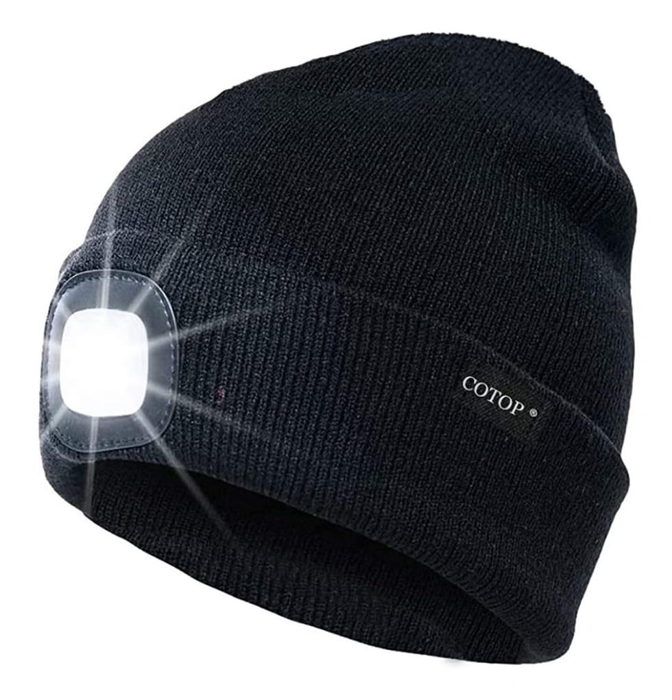 Unisex LED Headlamp Beanie 