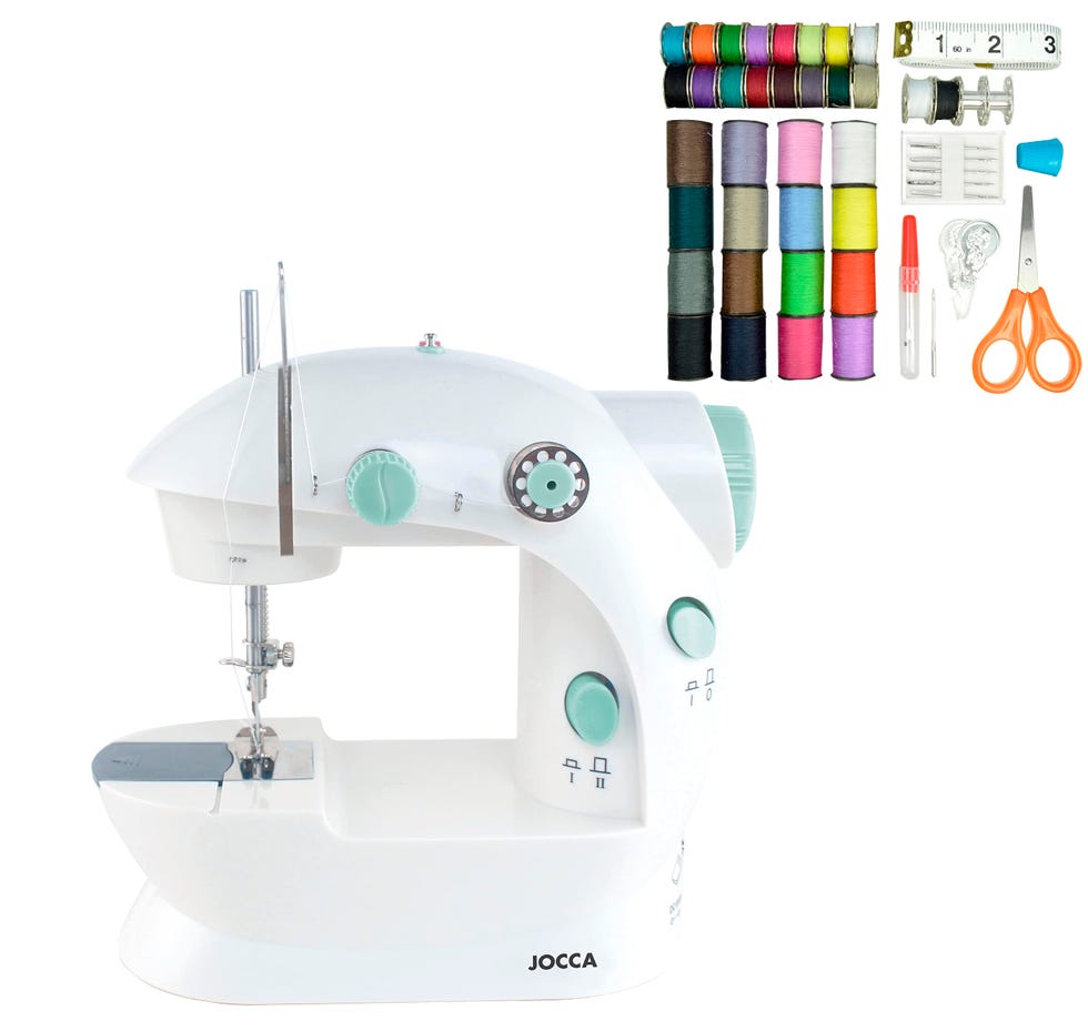 Máquina de coser portátil con kit de costura