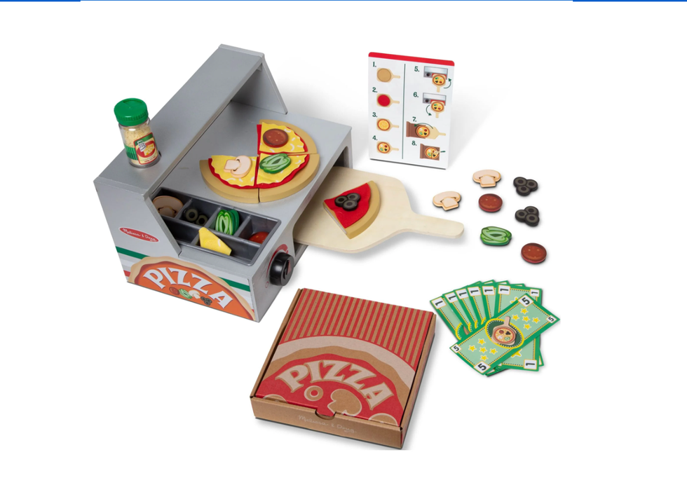 Top & Bake Wooden Pizza Counter Play Set