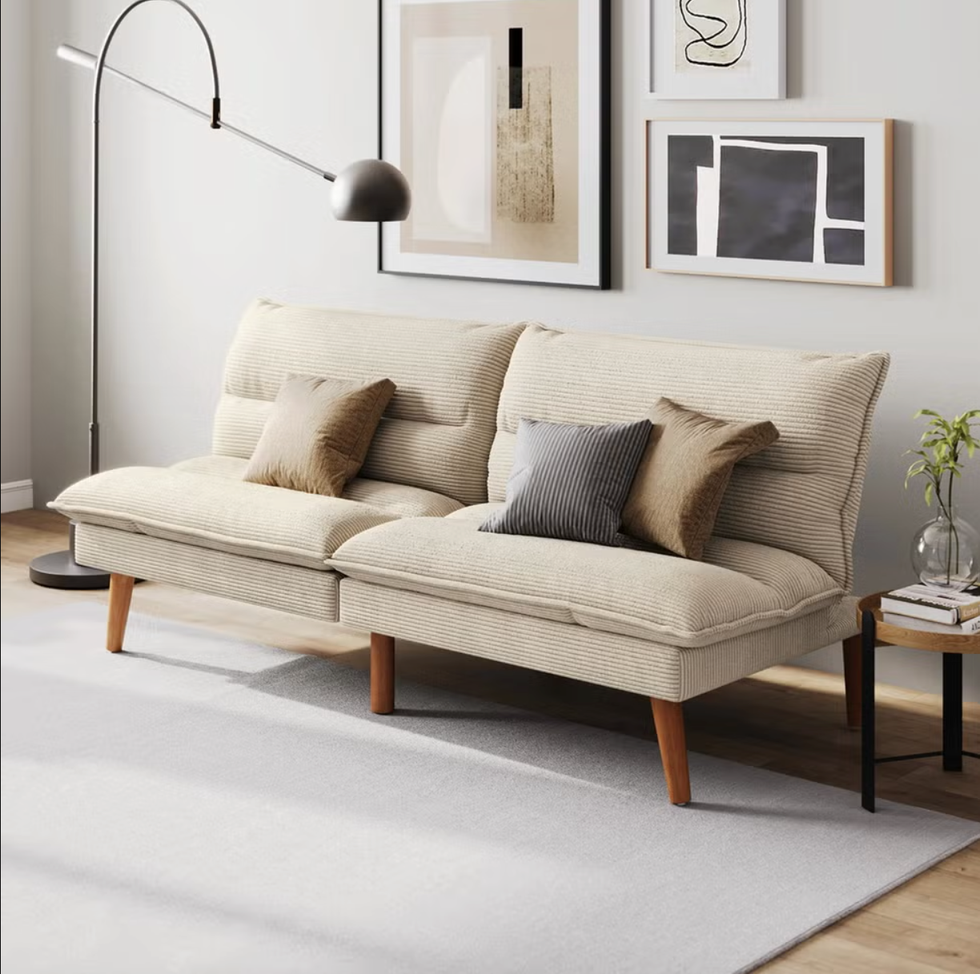 Corduroy Futon Sofa