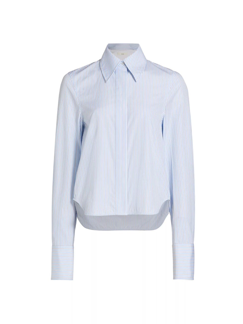 Striped Cotton Long-Sleeved Shirt
