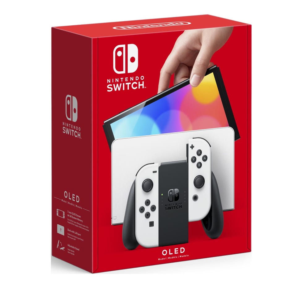 Switch OLED with White Joy-Con