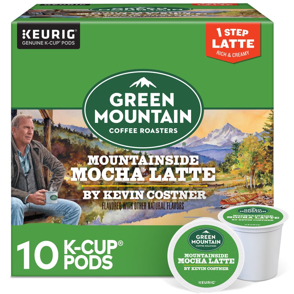 Green Mountain Coffee Roasters Mountainside Mocha Latte, One Step Latte Single Serve Keurig K-Cup Pods, 10-Count Box