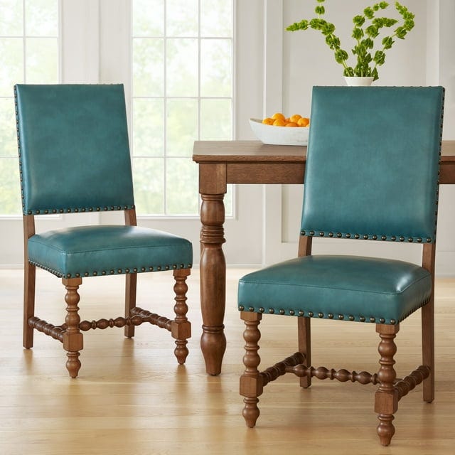 The Pioneer Woman Harper Faux Leather Dining Chairs