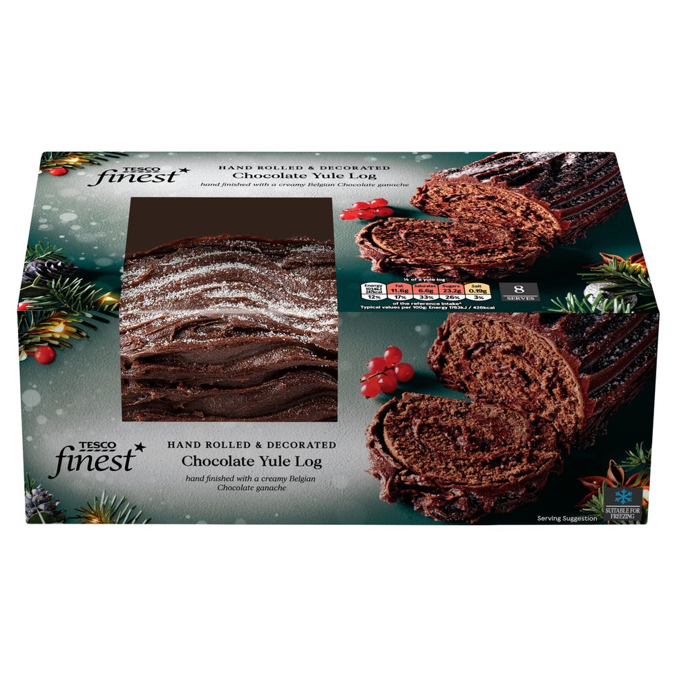 Finest Belgian Chocolate Yule Log 