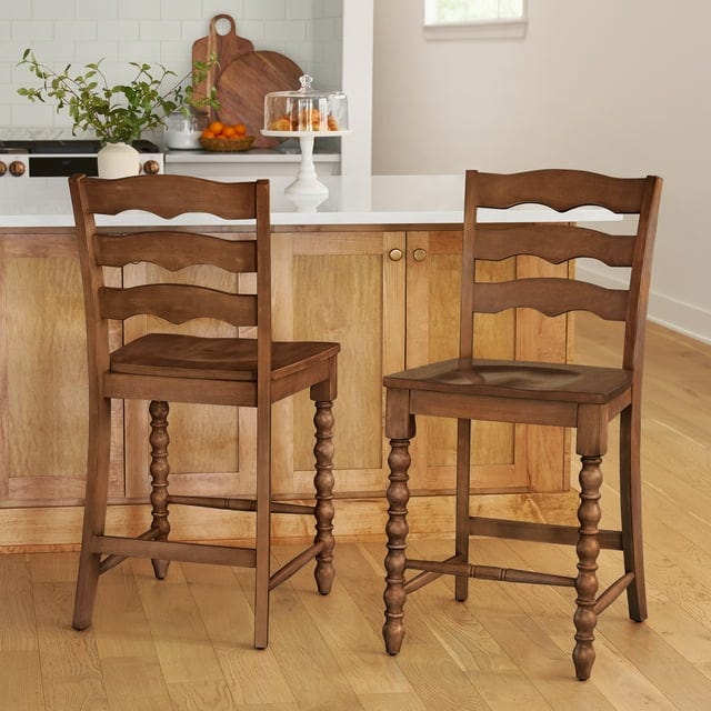 The Pioneer Woman Harper Counter-Height Stools in Homestead Brown