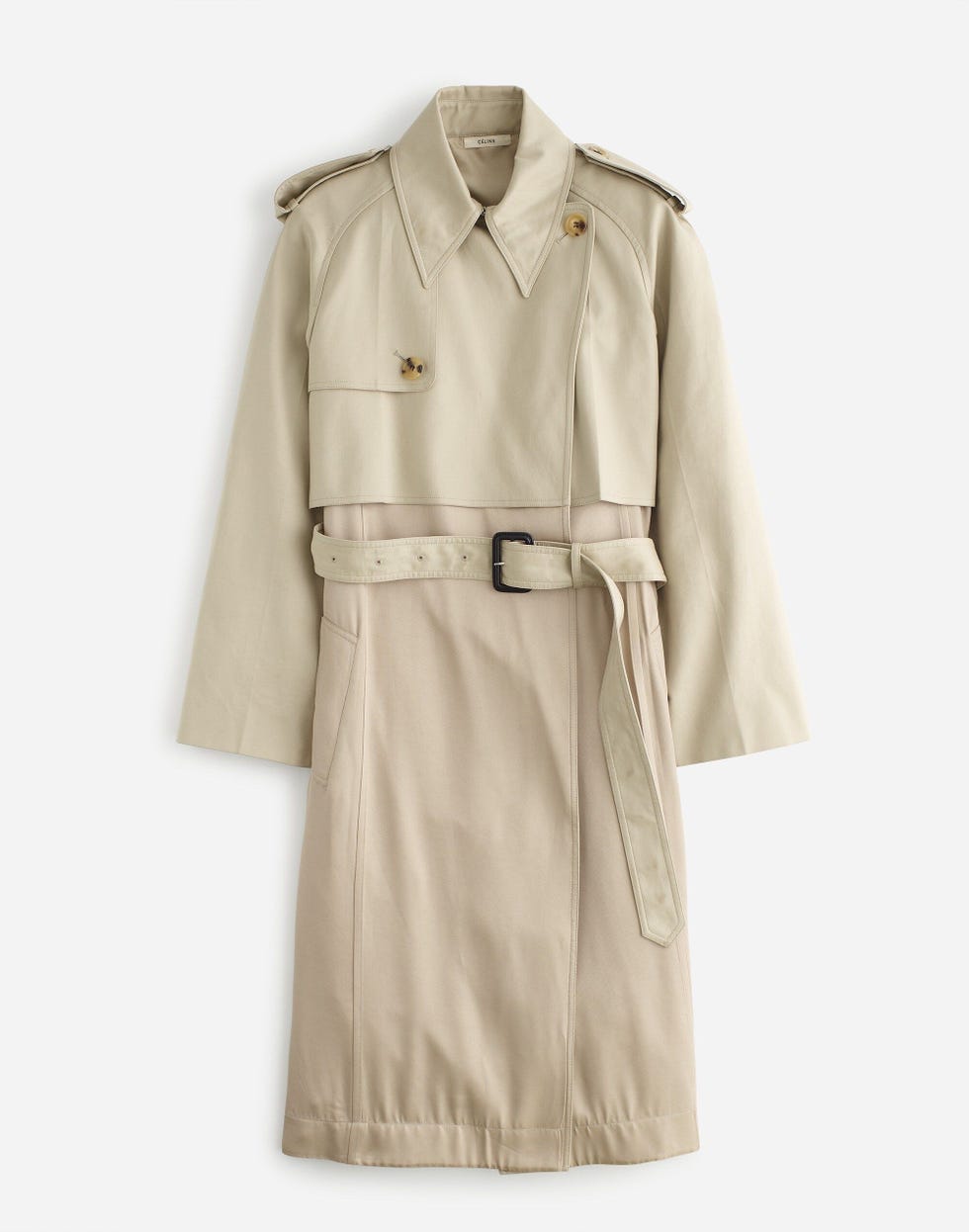 Celine Philo Cotton Pleated Preowned Trench Coat