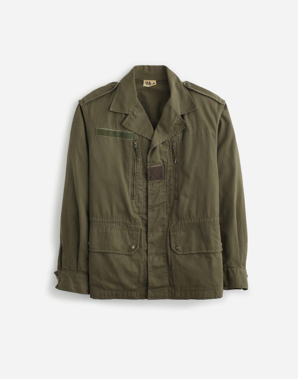 Original Khaki 1980s Cotton Preowned Military Jacket