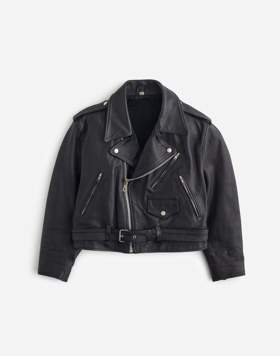 Preowned Leather Biker Jacket