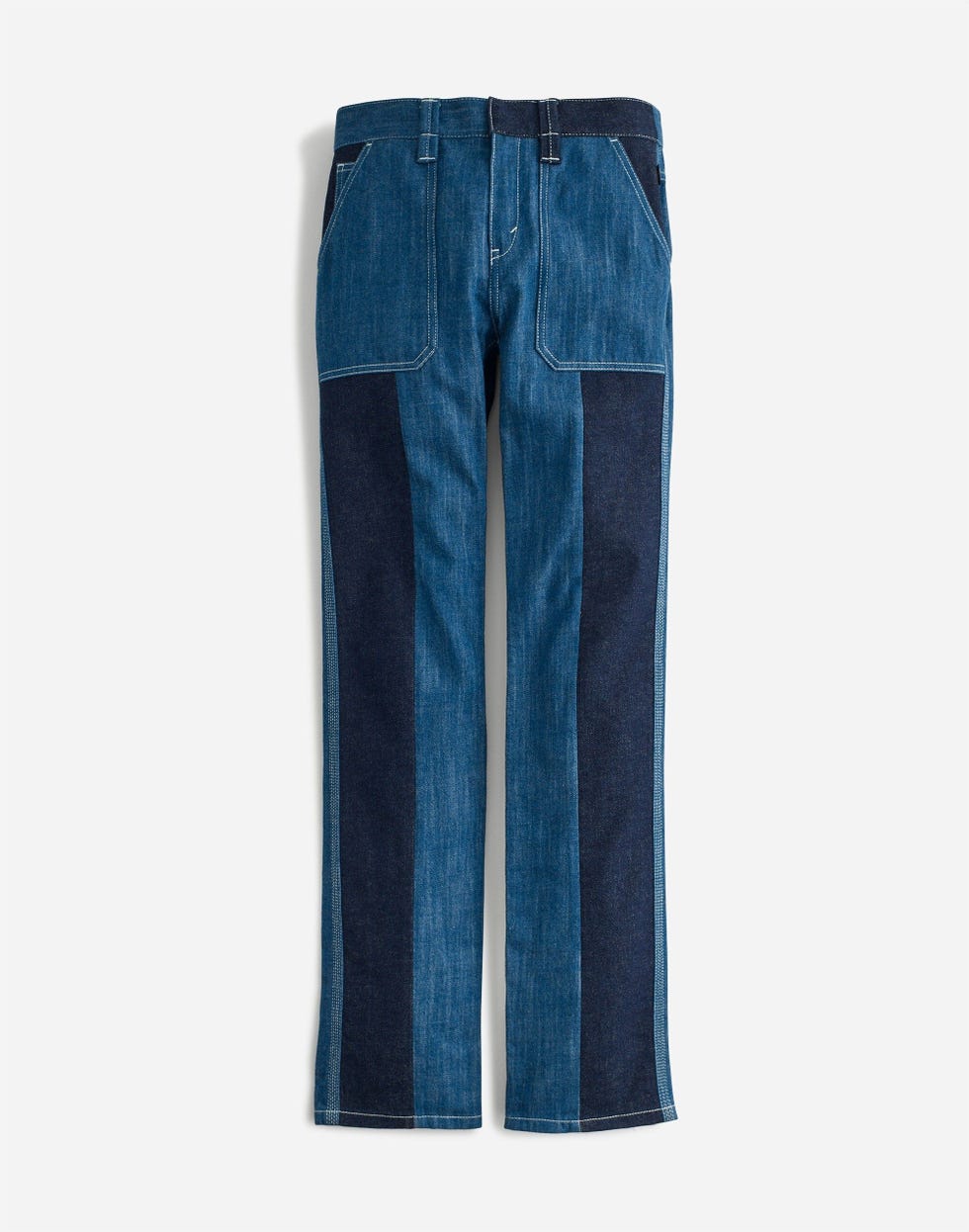 Chloé Denim Patchwork Preowned Flared Jeans