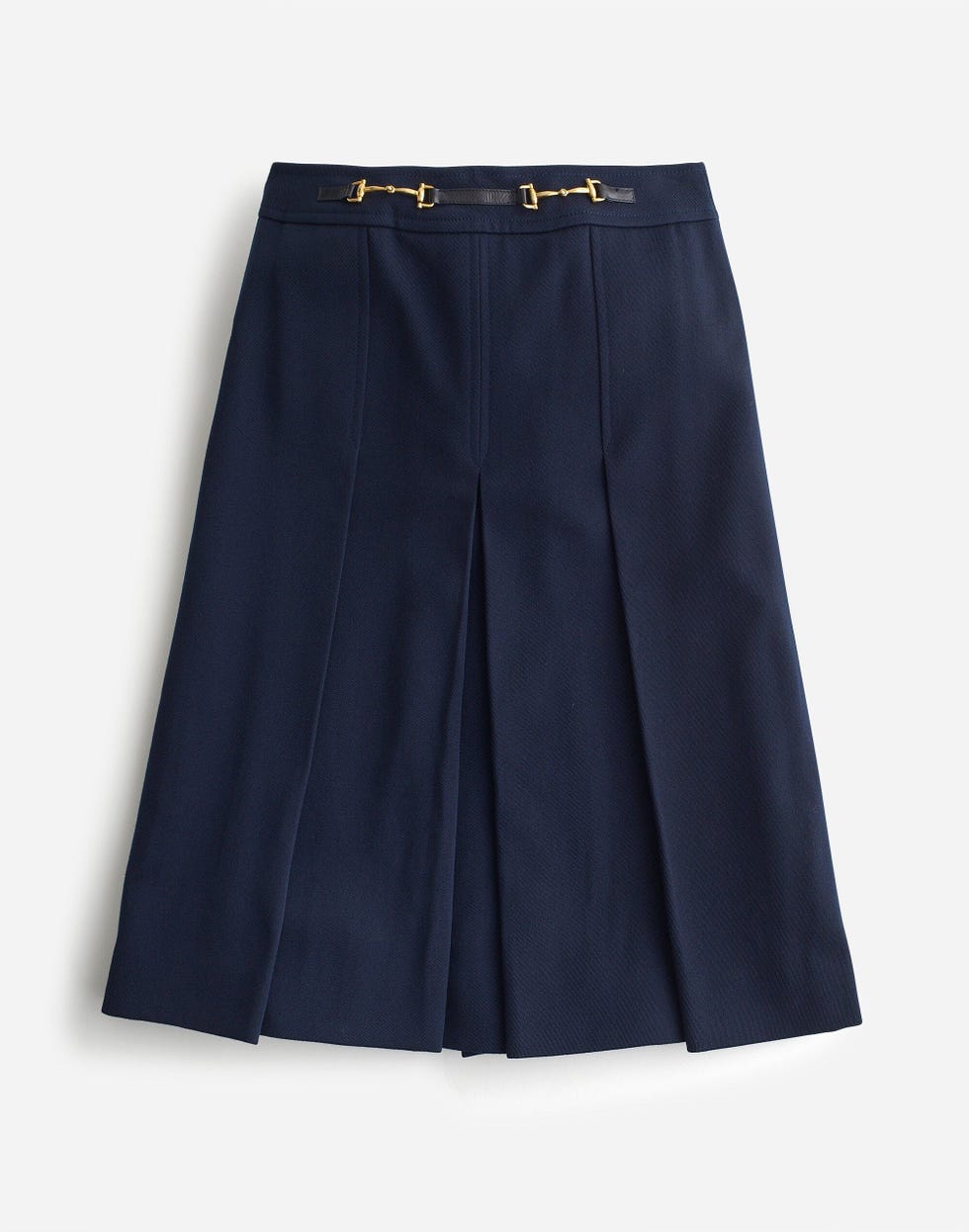 Celine 1980s Wool Chainlink Preowned Midi Skirt