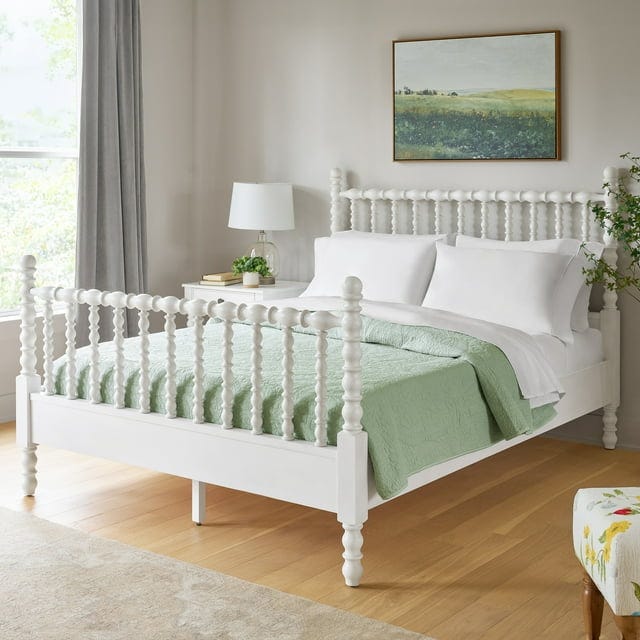 The Pioneer Woman Harper Queen-Size Spindle Bed in White