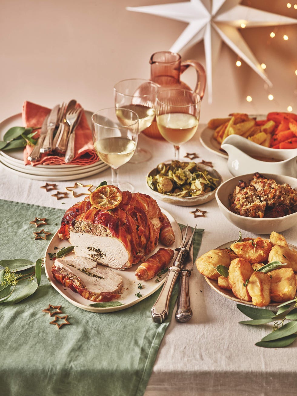 Turkey with Pork & Cranberry Stuffing for Four