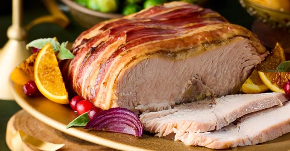 Irresistible Slow Cooked Turkey Joint with Chestnut and Cranberry Stuffing