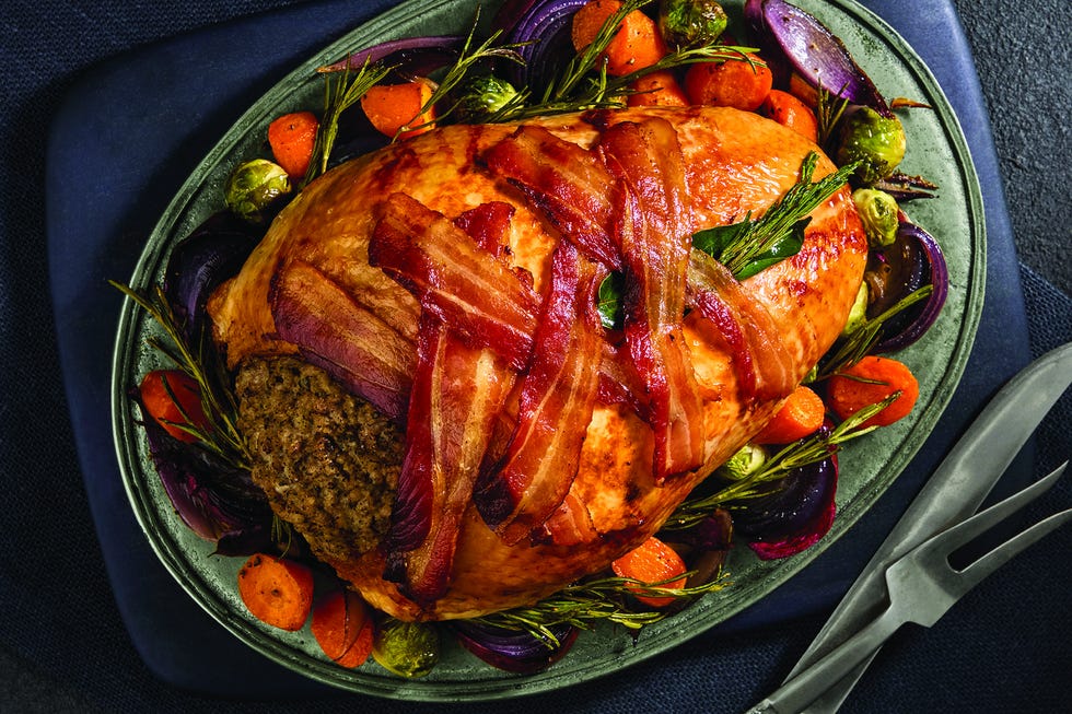 The Best Turkey Crown with Pork, Sage & Red Onion Stuffing
