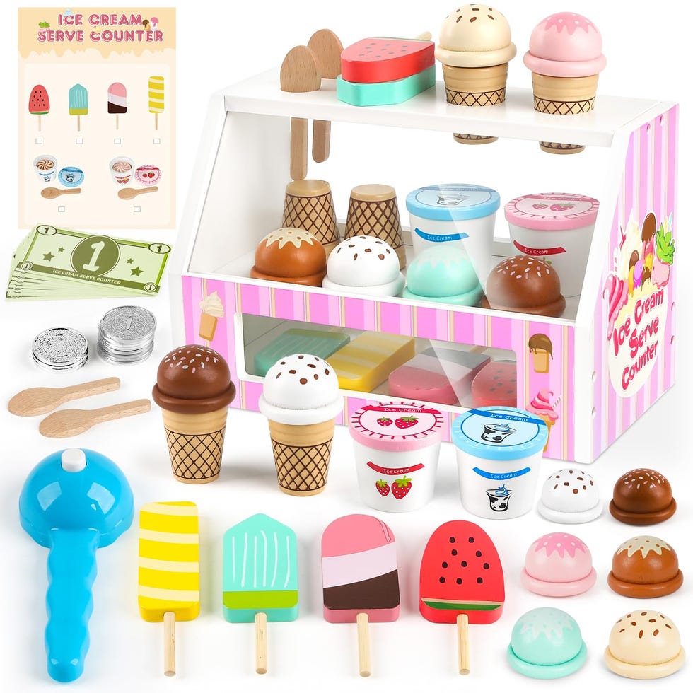 Wooden Ice Cream Set for Kids
