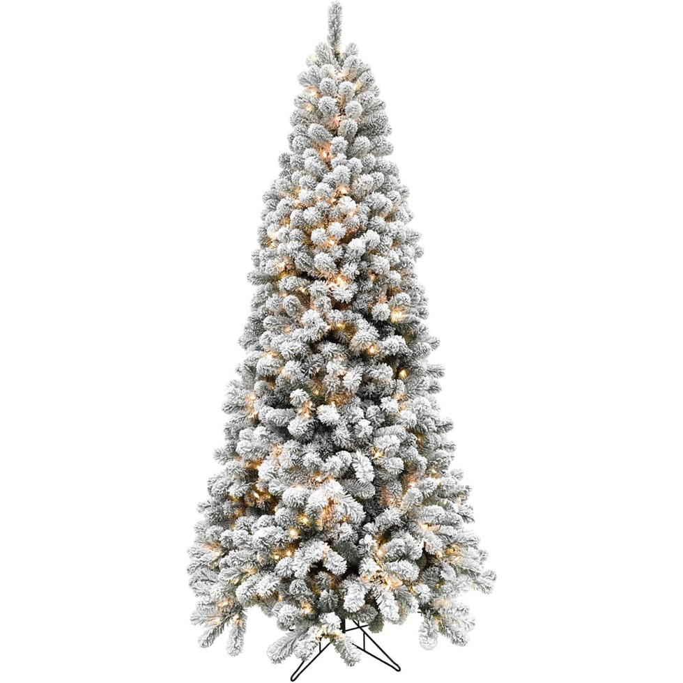 Silverton Fir Flocked 6.5-Foot Tree