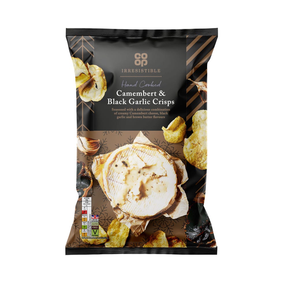 Irresistible Camembert and Black Garlic Crisps 150g