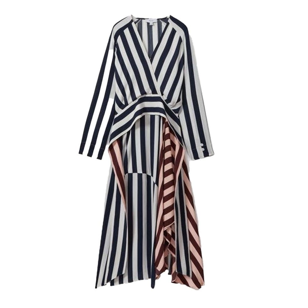 Color-Block Stripe Dress