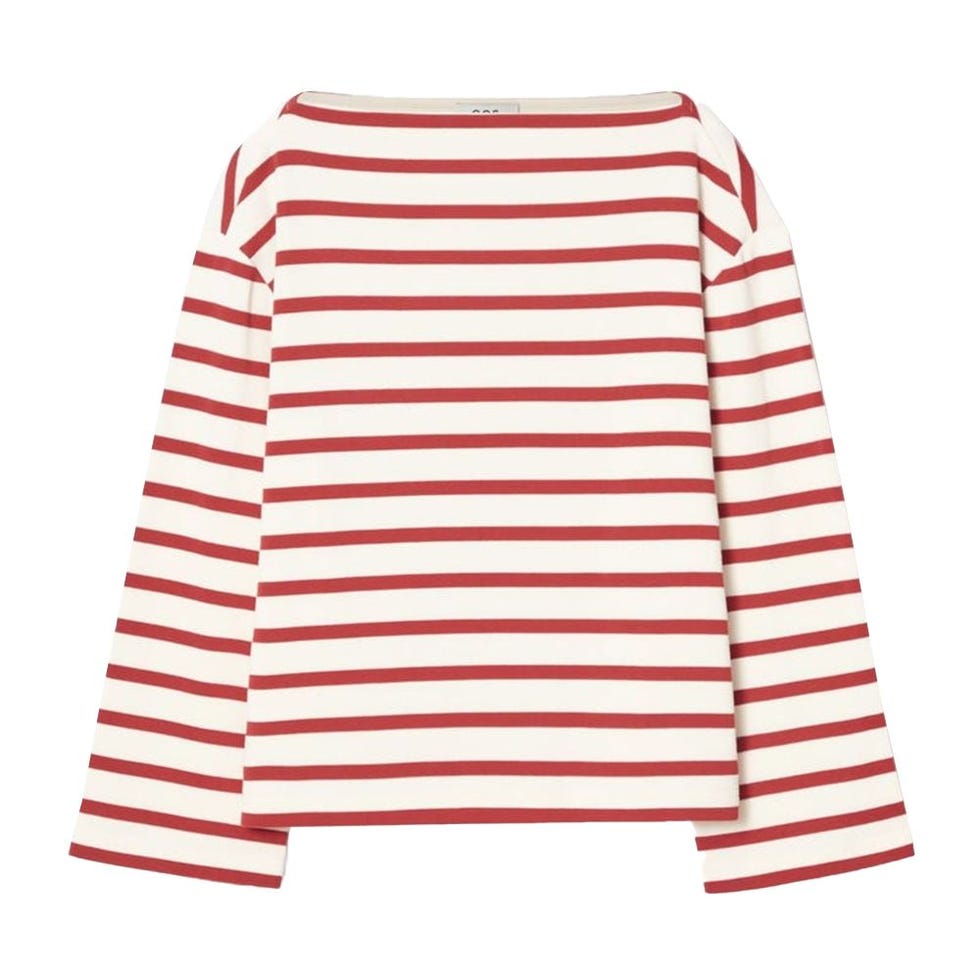 Striped Boatneck Top