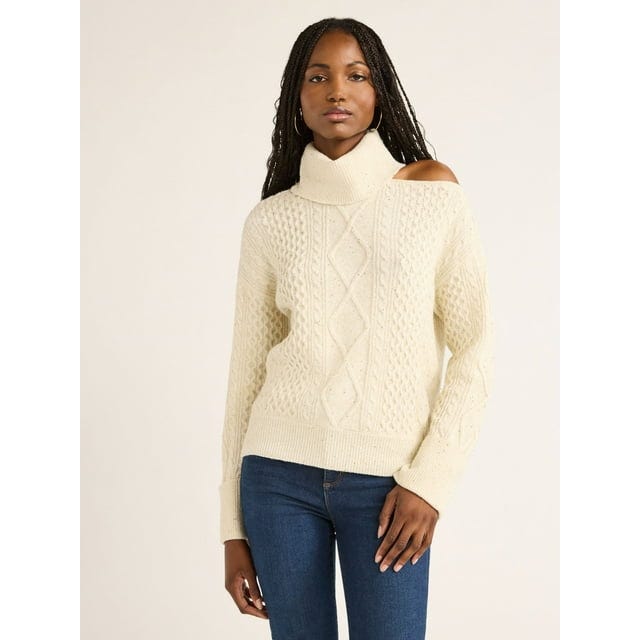 Cozy Shine Sweater with Long Sleeves