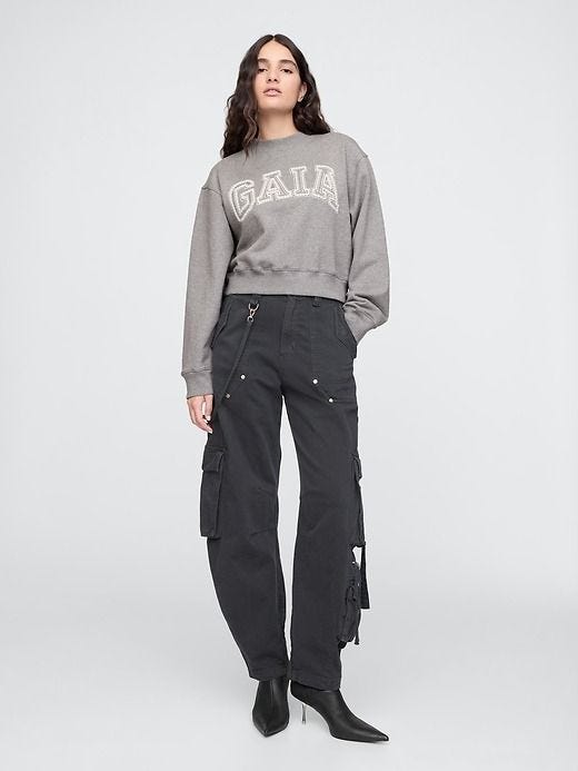 x Cult Gaia Cropped Logo Sweatshirt