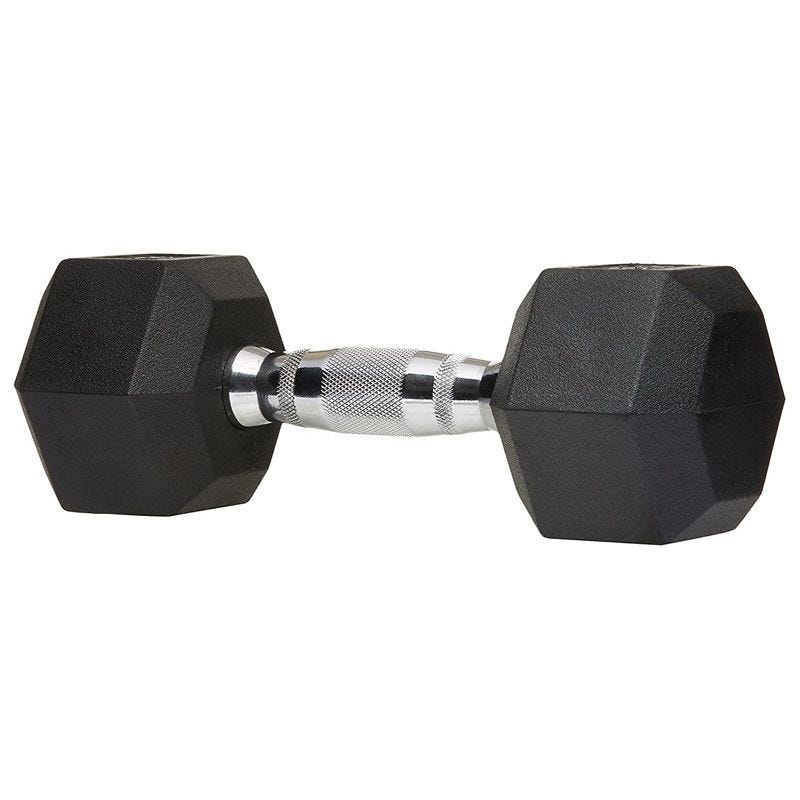 Rubber Encased Hex Dumbbell