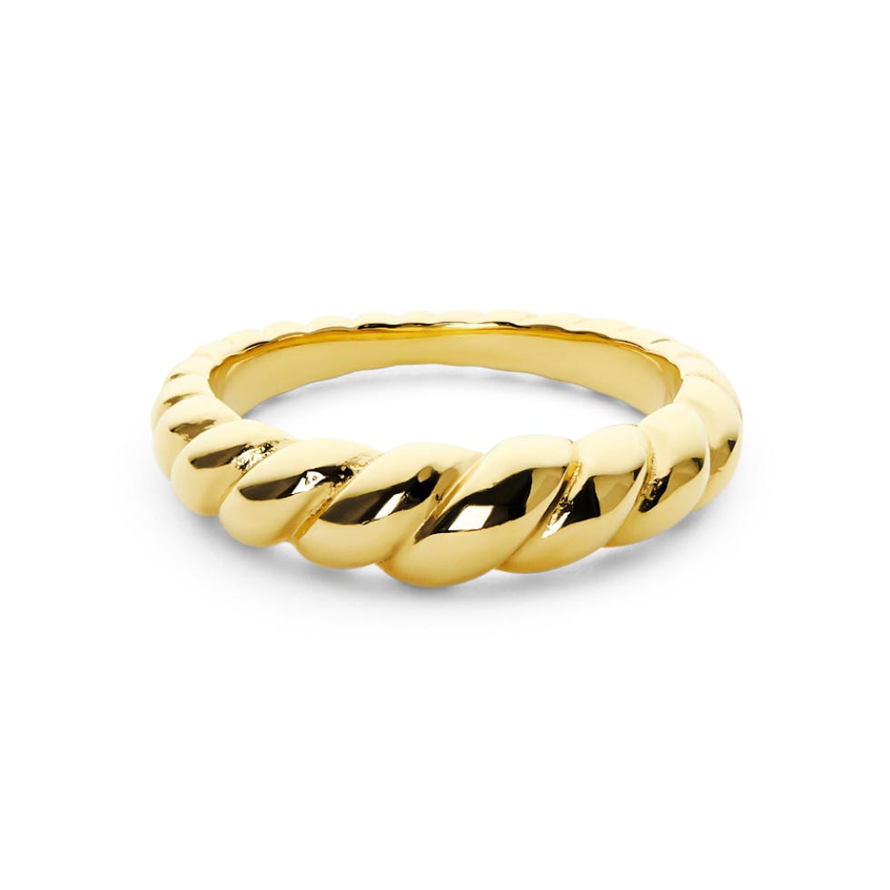 Gold Twist Ring 