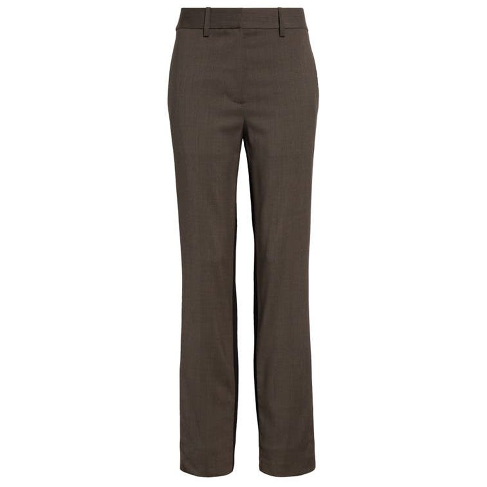 Colorblock Slim-Fit Suit Pants