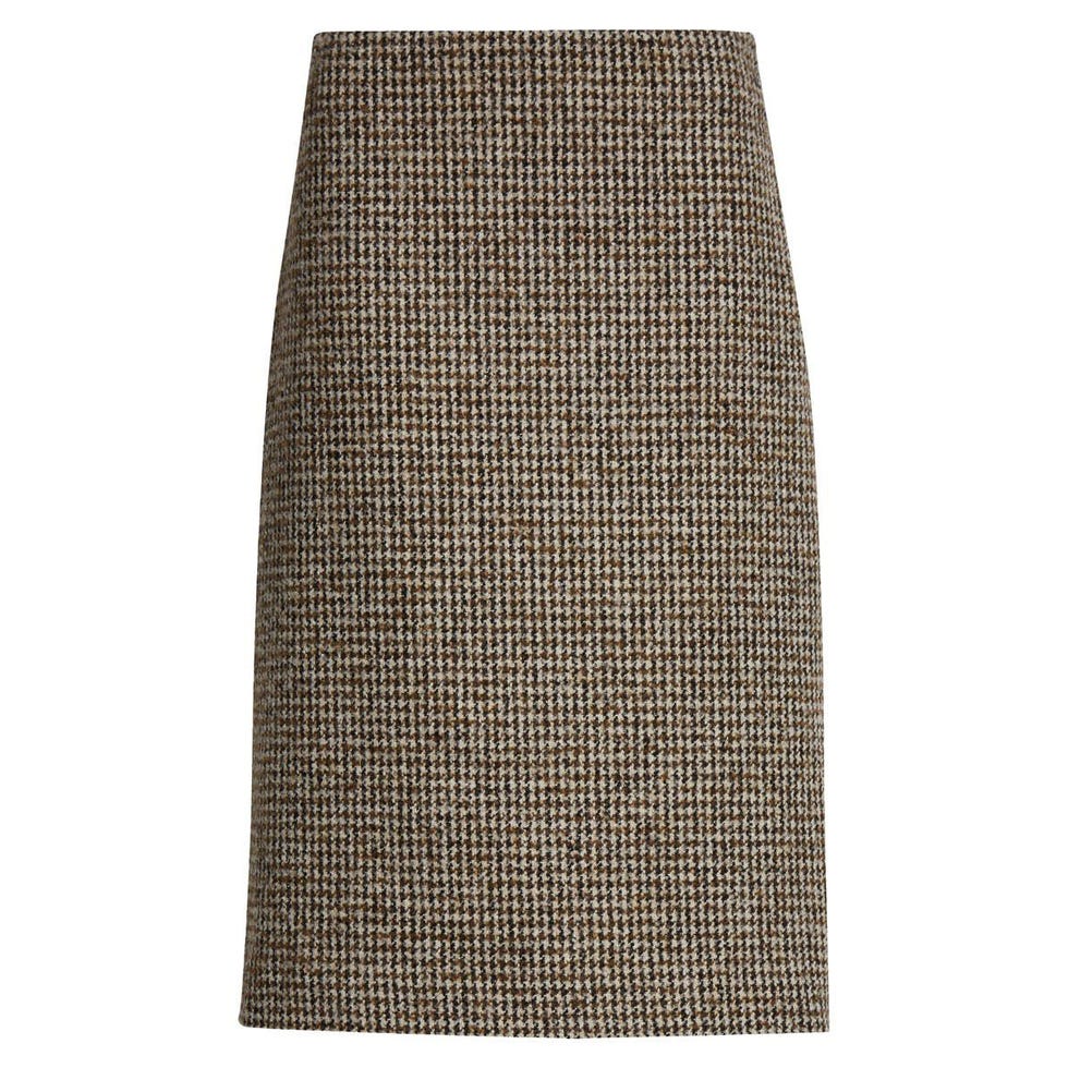 Cara Houndstooth Pencil Skirt