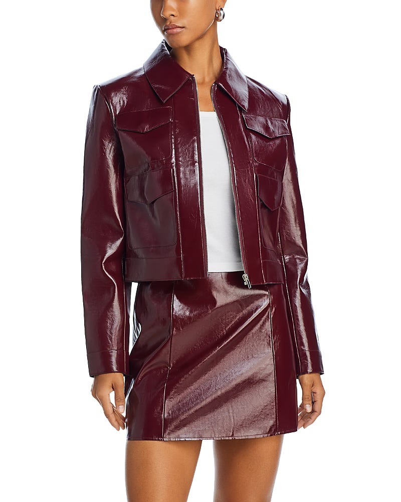 Linde Faux Leather Jacket