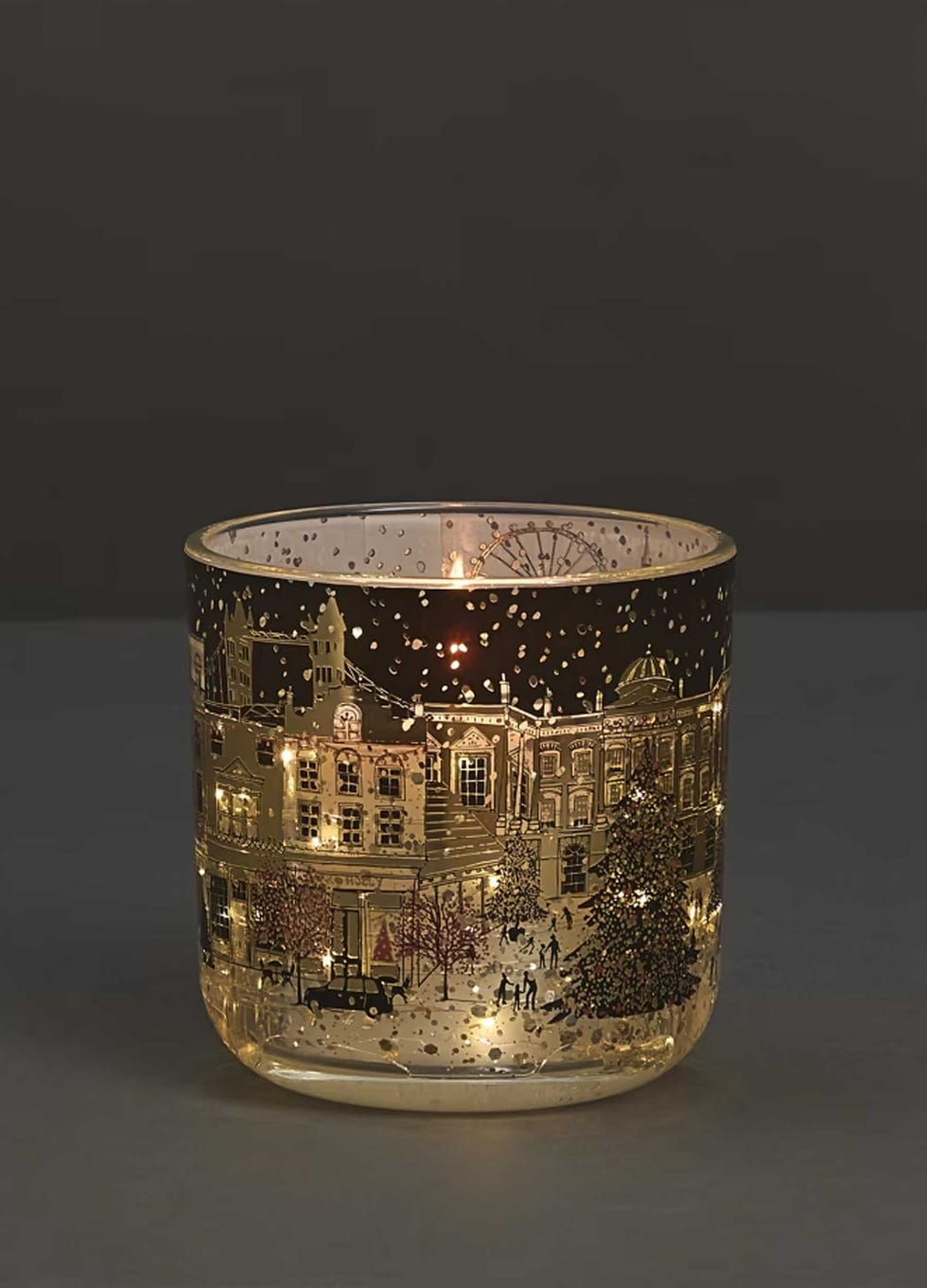 Christmas Townhouse Light Up Candle